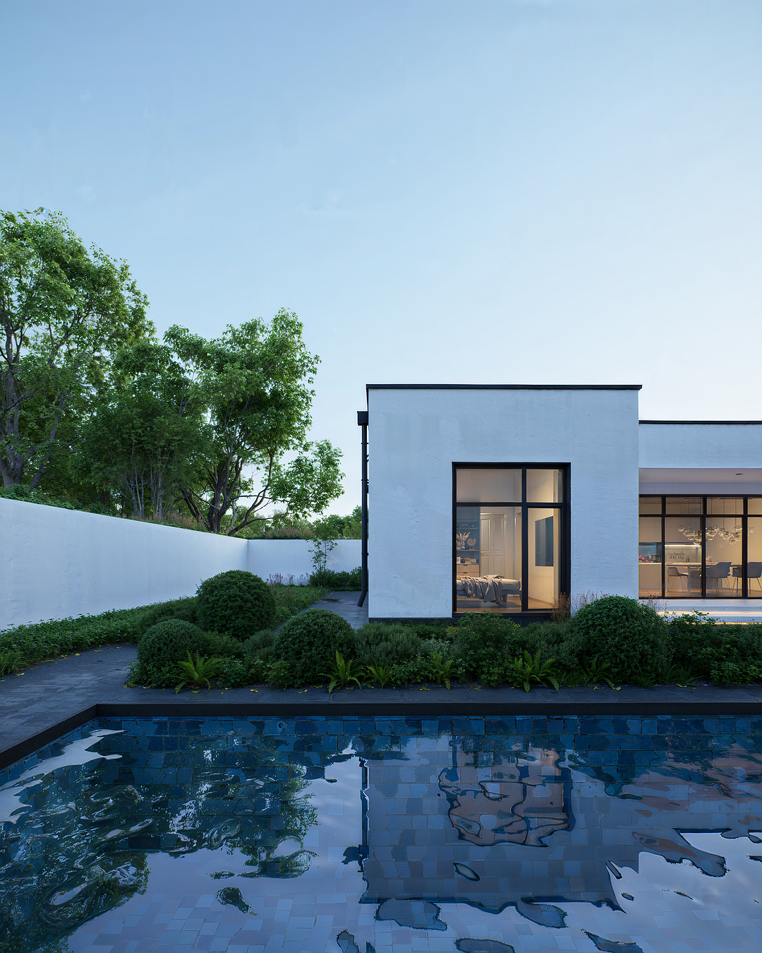 Visualization of interiors and exteriors