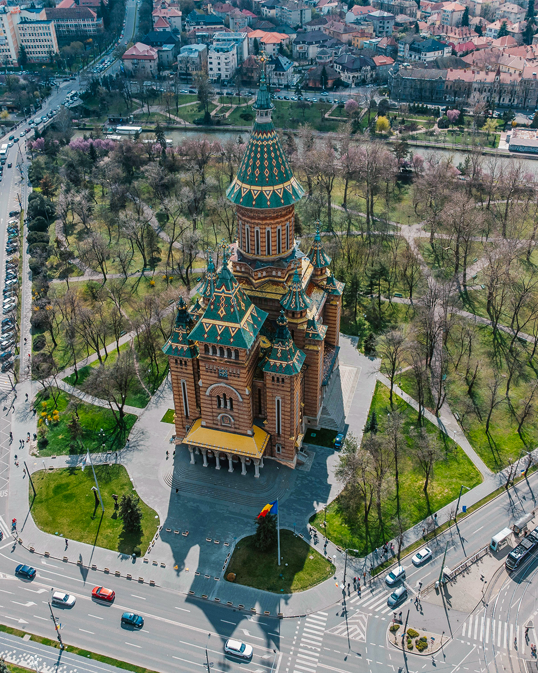 Photomontage using a drone